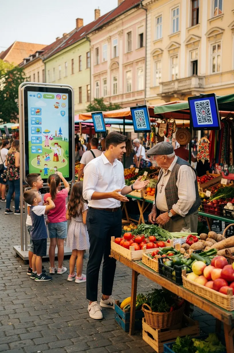 Grafic ilustrativ al creșterii adoptării tehnologiei în diverse cartiere urbane din România.